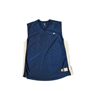 NWT VTG Starter Basketball Tank Mens XL Y2K Blue/White